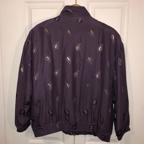 90s Silk Bomber Jacket - Picture 6 of 10